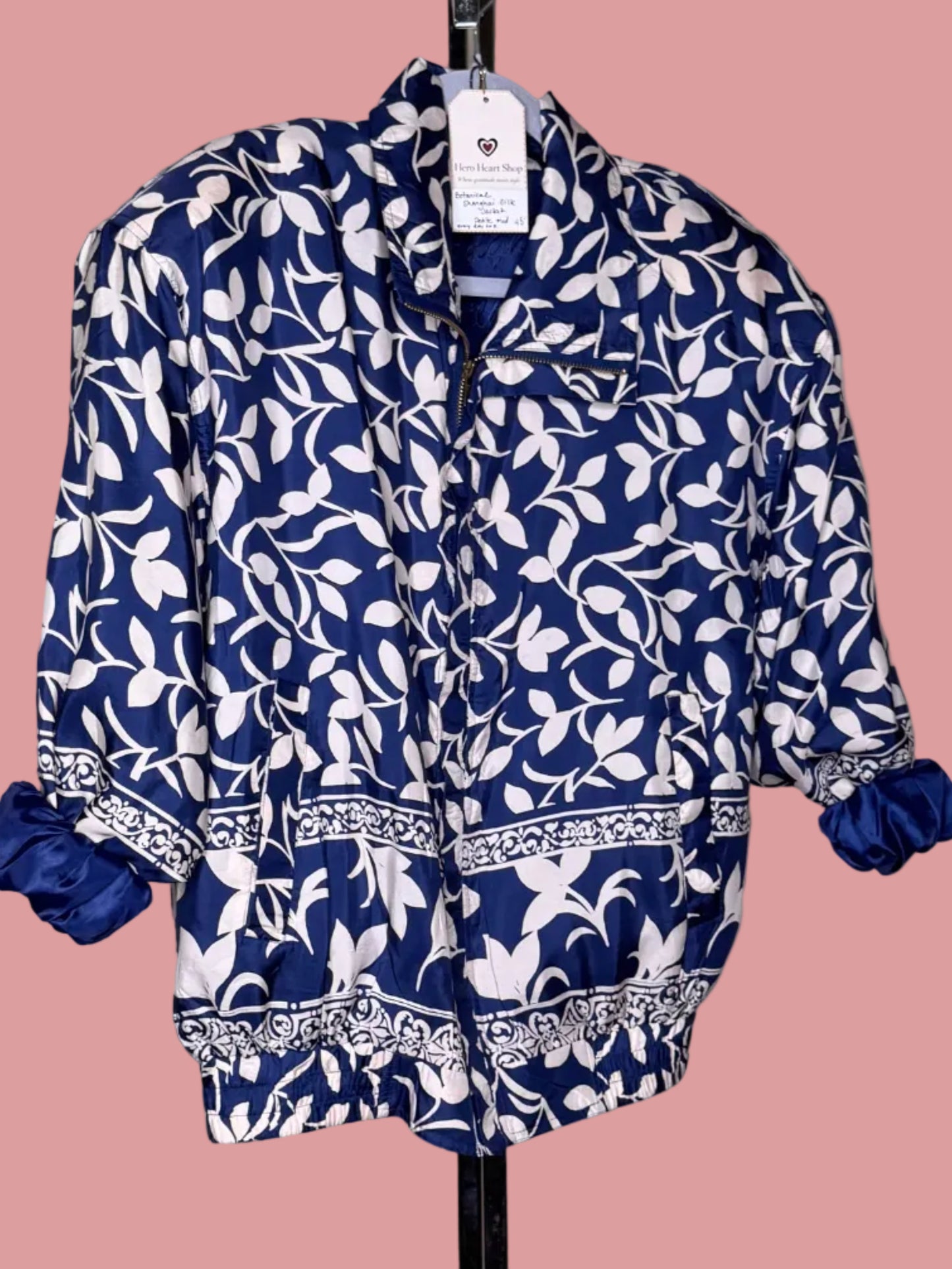 Shanghai Silk Cropped Floral Jacket