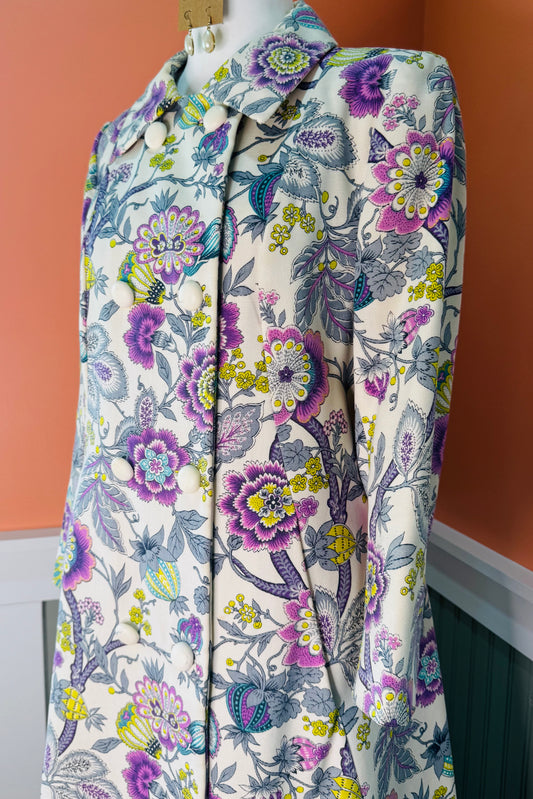 1960's Vintage Floral Statement Coat