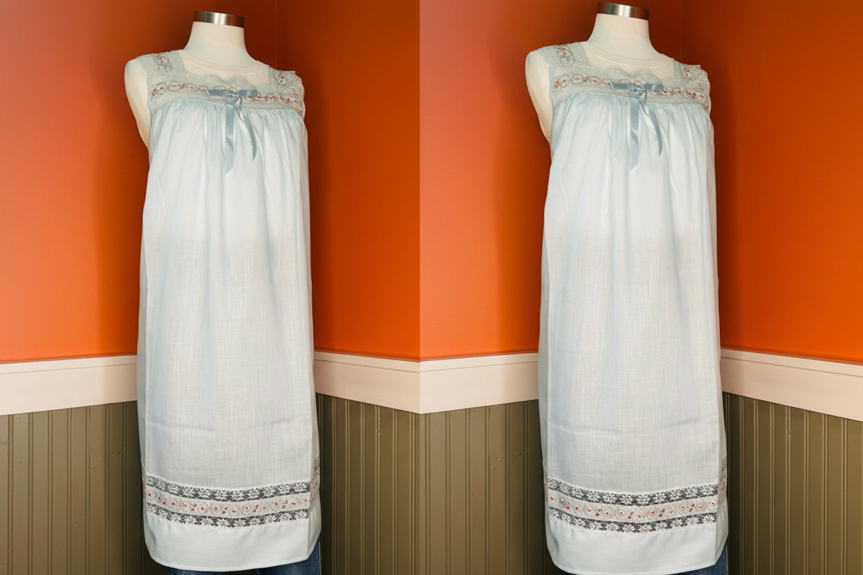Vintage Cotton Nightdress (Layering Piece)