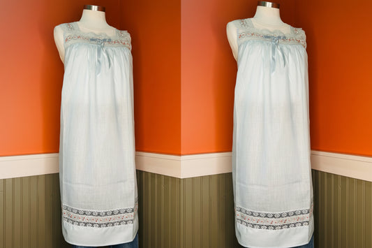 Vintage Cotton Nightdress (Layering Piece)