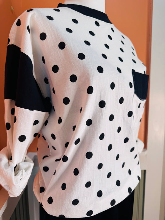 Parisian Inspired Polka Dot Tee