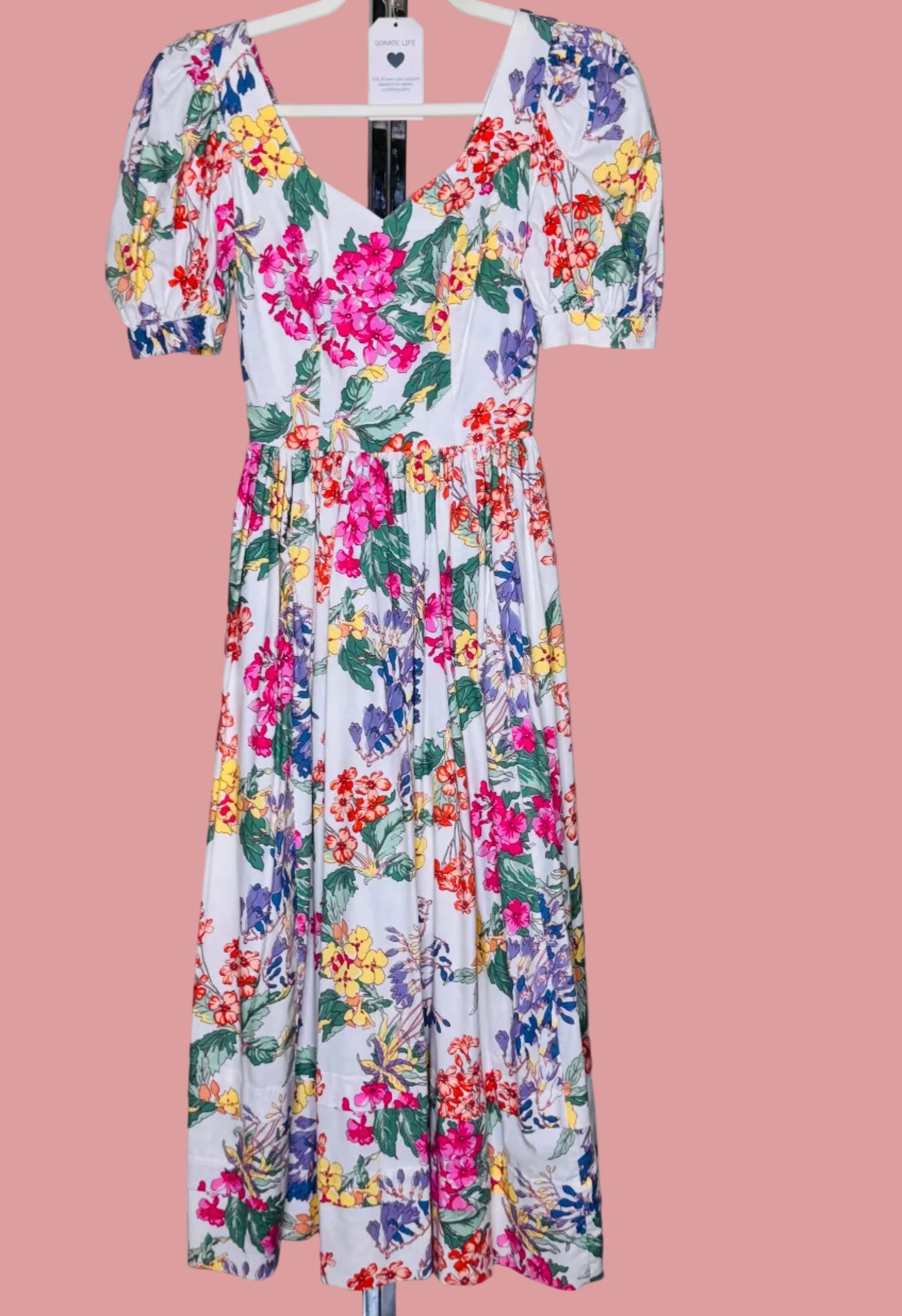 Vintage Laura Ashley Floral Prairie Dress (Great Britain)