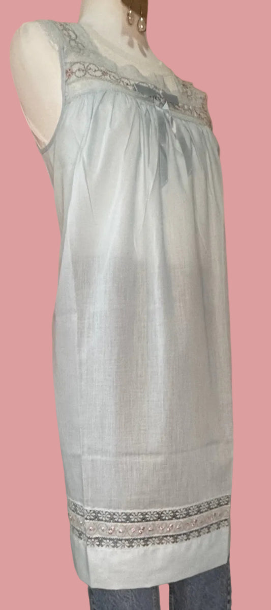 Vintage Cotton Nightdress (Layering Piece)